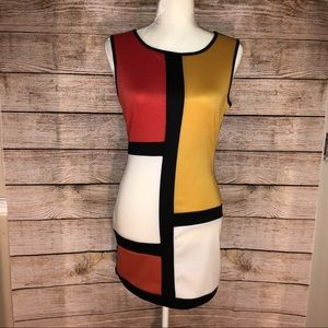 Multi-Colored Mini Dress